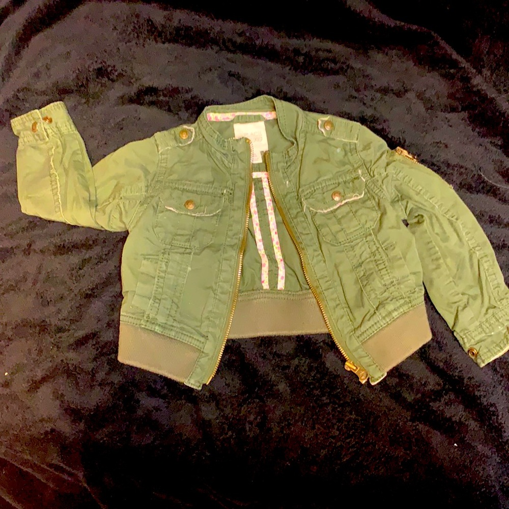 Green bomber jacket